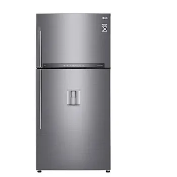 LG GTF916PZPED felülfagyasztós kombinált hűtőszekrény, 418/174L, Smart Inverter Kompresszor, Wifi, 86x73x184 cm, hamvas matt ezüst szín 