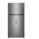 LG GTF916PZPED felülfagyasztós kombinált hűtőszekrény, 418/174L, Smart Inverter Kompresszor, Wifi, 86x73x184 cm, hamvas matt ezüst szín 