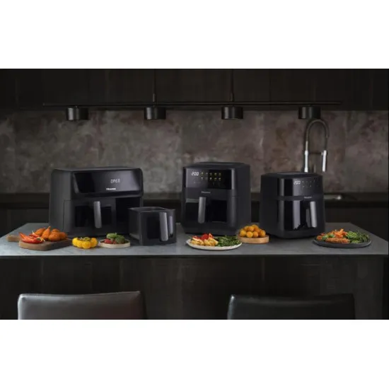 Hisense HAF2100DCD forrólevegős sütő, Air Fryer, 2100W, 7.7L, fekete szín