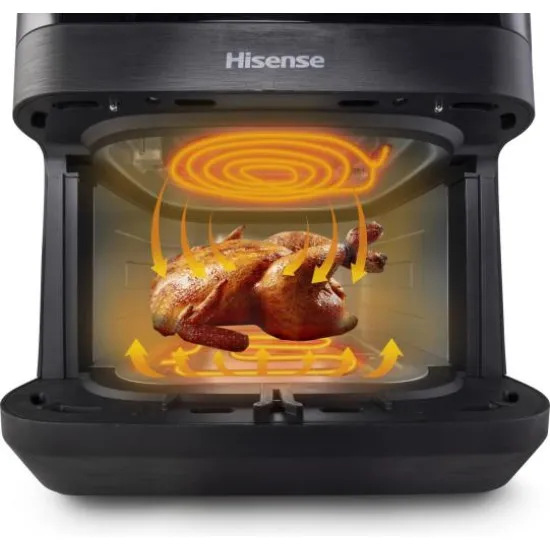 Hisense HAF2100DCD forrólevegős sütő, Air Fryer, 2100W, 7.7L, fekete szín