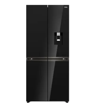 Haier HCKR7819DWGB No Frost side by side hűtőszekrény francia ajtós kialakítással, 298/161L, Wifi, 83x59.4x190 cm, fekete szín