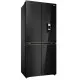 Haier HCKR7819DWGB No Frost side by side hűtőszekrény francia ajtós kialakítással, 298/161L, Wifi, 83x59.4x190 cm, fekete szín