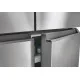 Haier HCR3818ENMM No Frost side by side hűtőszekrény francia ajtós kialakítással, 311/156L, inverter kompresszor, 83.3x65x181.5 cm, New Platinum inox szín 