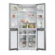 Haier HCR3818ENMM No Frost side by side hűtőszekrény francia ajtós kialakítással, 311/156L, inverter kompresszor, 83.3x65x181.5 cm, New Platinum inox szín 