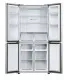 Haier HCR3818ENMM No Frost side by side hűtőszekrény francia ajtós kialakítással, 311/156L, inverter kompresszor, 83.3x65x181.5 cm, New Platinum inox szín 