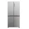 Haier HCR3818ENMM No Frost side by side hűtőszekrény francia ajtós kialakítással, 311/156L, inverter kompresszor, 83.3x65x181.5 cm, New Platinum inox szín 