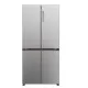 Haier HCR3818ENMM No Frost side by side hűtőszekrény francia ajtós kialakítással, 311/156L, inverter kompresszor, 83.3x65x181.5 cm, New Platinum inox szín 