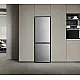 Haier HDPR3618DNPK No Frost alulfagyasztós kombinált hűtőszekrény, Wifi, 235/120L, 59.5x66.7x185 cm, inox szín