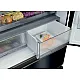 Haier HFKR7819DNGB No Frost side by side hűtőszekrény francia ajtós kialakítással, 299/169L, 83x59.4x190 cm, fekete szín 