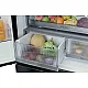 Haier HFKR7819DNGB No Frost side by side hűtőszekrény francia ajtós kialakítással, 299/169L, 83x59.4x190 cm, fekete szín 