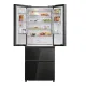 Haier HFR3718ENGB Total No Frost alulfagyasztós kombinált hűtőszekrény, 262/140L, 70x68.8x177.5 cm, fekete szín