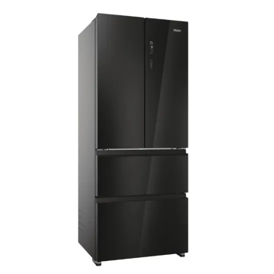 Haier HFR3718ENGB Total No Frost alulfagyasztós kombinált hűtőszekrény, 262/140L, 70x68.8x177.5 cm, fekete szín