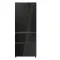 Haier HFR3718ENGB Total No Frost alulfagyasztós kombinált hűtőszekrény, 262/140L, 70x68.8x177.5 cm, fekete szín