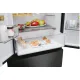 Haier HFR3718ENGB Total No Frost alulfagyasztós kombinált hűtőszekrény, 262/140L, 70x68.8x177.5 cm, fekete szín