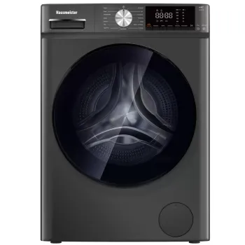 Hausmeister HM2815 elöltöltős mosógép, 8 kg, magyar kezelőpanel, digitális kijelző, inverter motor, 60x52x84.7 cm, szürke szín