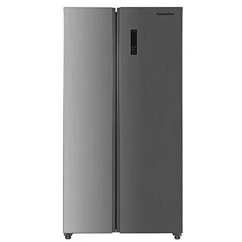 Hausmeister HM 3300 E I No Frost side by side hűtőszekrény, inverter motor, 291/151L, 91x59x177 cm, inox szín 