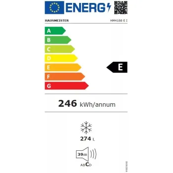 Hausmeister HM 4188EI No Frost fagyasztószekrény, 274L, inverter kompresszor, 60x70x185 cm