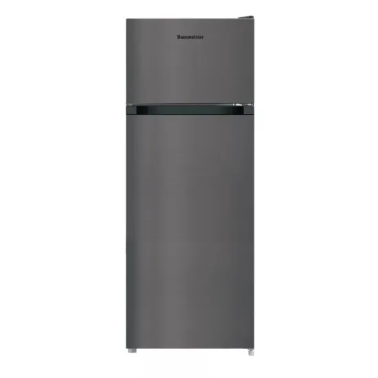 Hausmeister HM3228E felülfagyasztós kombinált hűtőszekrény, 170/41L, 54x55.1x142.8 cm, fémes inox szín 