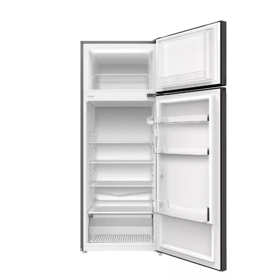 Hausmeister HM3228E felülfagyasztós kombinált hűtőszekrény, 170/41L, 54x55.1x142.8 cm, fémes inox szín 