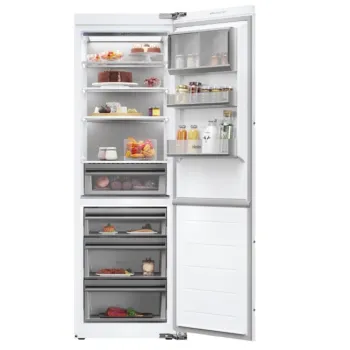 Haier HMLT7518EWF No Frost beépíthető alulfagyasztós kombinált hűtőszekrény, 175/103L, Wifi, 55.8x54.5x177.2 cm