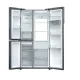 Haier HSPR79F18EWMB No Frost side by side hűtőszekrény, 384/189L, Wifi, 90.5x70.7x177.5 cm, szálcsiszolt fekete szín 