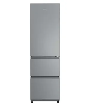 Haier HTR3518ENMX No Frost alulfagyasztós kombinált hűtőszekrény, Wifi, 196/107L, 54.5x62.2x185 cm, inox szín