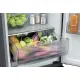 Haier HTR3518ENMX No Frost alulfagyasztós kombinált hűtőszekrény, Wifi, 196/107L, 54.5x62.2x185 cm, inox szín