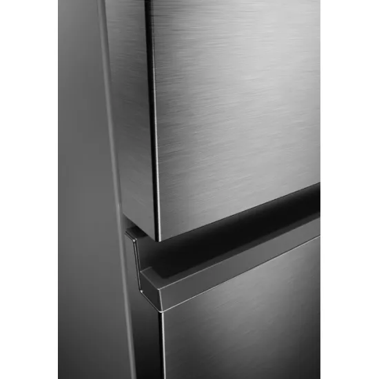 Haier HTR3620ENMG No Frost alulfagyasztós kombinált hűtőszekrény, Wifi, 289/125L, 59.5x66.7x205 cm, ezüst szín 