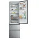 Haier HTR3620ENMG No Frost alulfagyasztós kombinált hűtőszekrény, Wifi, 289/125L, 59.5x66.7x205 cm, ezüst szín 