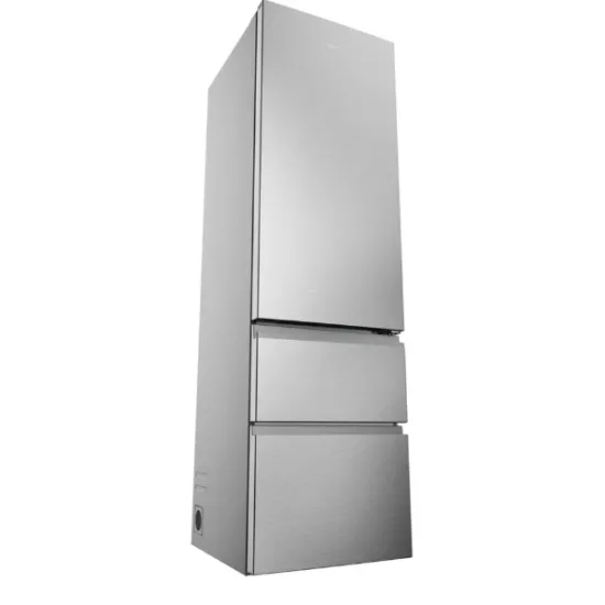 Haier HTR3620ENMG No Frost alulfagyasztós kombinált hűtőszekrény, Wifi, 289/125L, 59.5x66.7x205 cm, ezüst szín 