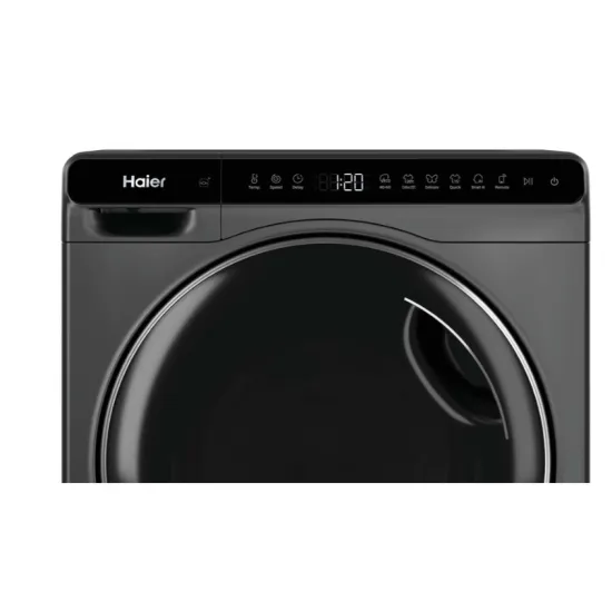 Haier HW50-BP12307GU1 elöltöltős mini mosógép, 5kg, Wifi, inverter motor, 51x49.2x70 cm, antracit szín 