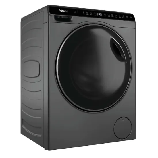 Haier HW50-BP12307GU1 elöltöltős mini mosógép, 5kg, Wifi, inverter motor, 51x49.2x70 cm, antracit szín 