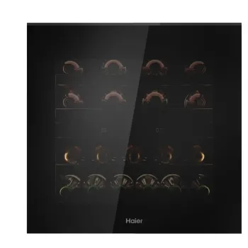 Haier HW60G25F2 beépíthető borhűtő, 21 palack, Wifi, 59.5x55.9x58.6 cm, fekete szín