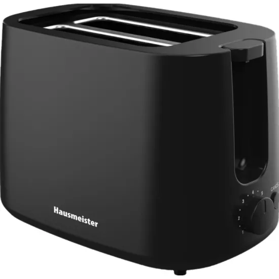 Hausmeister HM6562B kétszeletes kenyérpirító, 750W, fekete szín