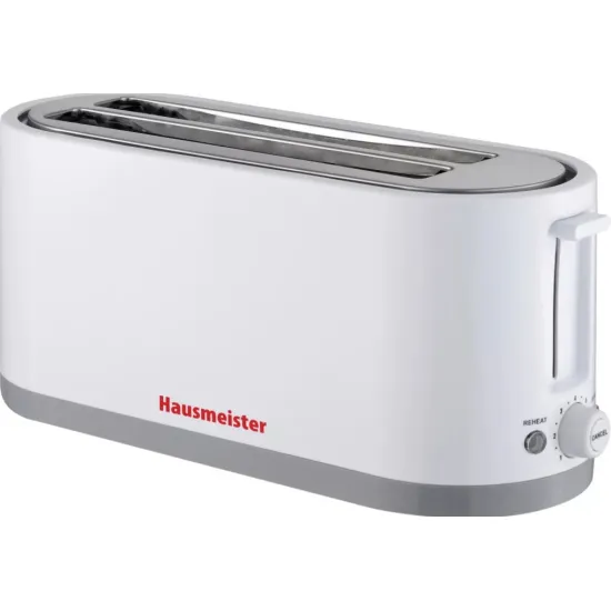 Hausmeister HM6550 négyszeletes kenyérpirító, 1400W, fehér szín 