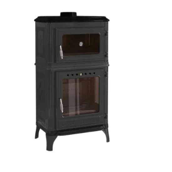 Hunor 8010 öntvény sütős kandalló, szürke 7,1 kW