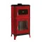 Hunor 8010 öntvény sütős kandalló, bordó 7,1 kW