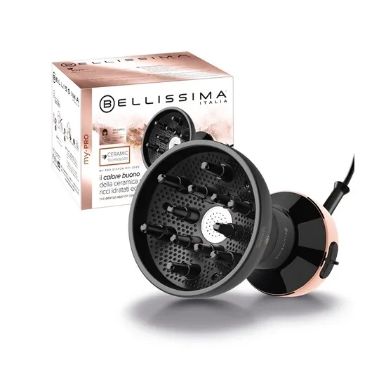 Imetec 11799 hajszárító, 700W, diffúzor, fekete/réz 