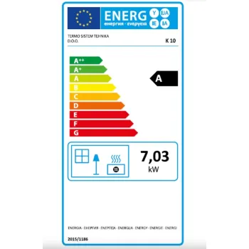 Termo Kreka K10 N íves kandalló 7kW 