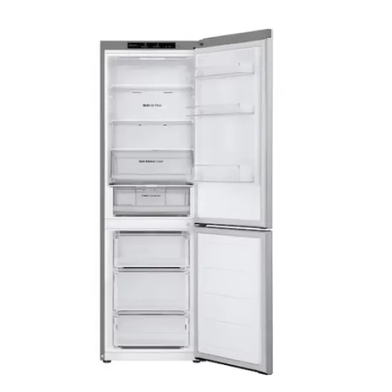 LG GBV3100APY alulfagyasztós kombinált hűtőszekrény, Smart Inverter Kompresszor, 234/110L,59.5x67.5x186 cm, hamvas matt ezüst szín 