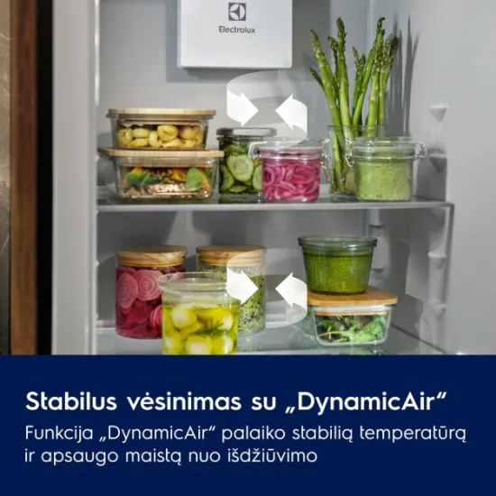 Electrolux LNS9TE19S Total No Frost beépíthető kombinált hűtőszekrény, inverter motor, 216/62L, 54.6x54.9x188.4 cm