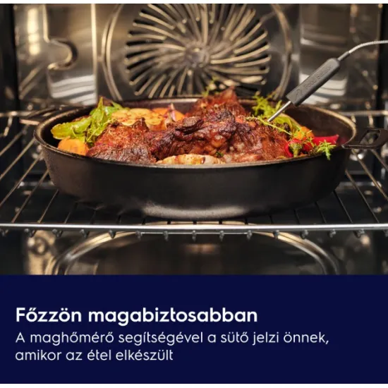 Electrolux LOD8P39Z beépíthető sütő, 72L, pirolitikus tisztítás, 59.4x56.9x59.4 cm, fekete szín 