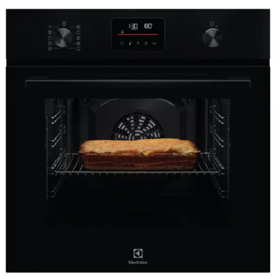 Electrolux LOF4P06BK beépíthető sütő, 65L, pirolitikus tisztítás, 59.4x56x59.8 cm, fekete szín 