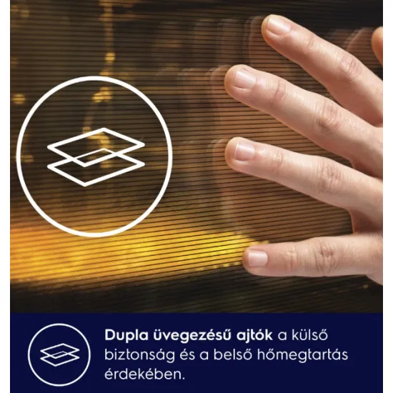 Electrolux LOFGF00BK beépíthető sütő, 65L, 59.4x56x59.8 cm, fekete szín 