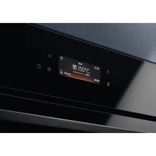 Electrolux LVL8E09Z beépíthető kompakt sütő és mikró, 44L, Wifi, 59.5x56.7x45.5 cm, fekete szín 