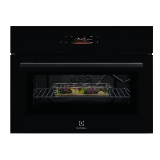 Electrolux LVL8E09Z beépíthető kompakt sütő és mikró, 44L, Wifi, 59.5x56.7x45.5 cm, fekete szín 