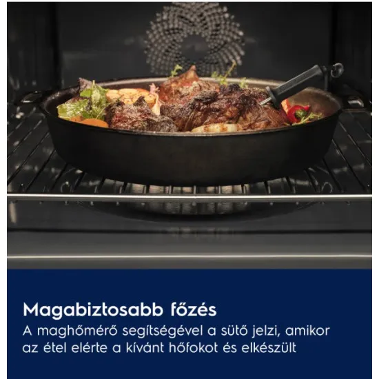 Electrolux LVL8E09Z beépíthető kompakt sütő és mikró, 44L, Wifi, 59.5x56.7x45.5 cm, fekete szín 