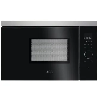 AEG MBB1756SEM beépíthető mikrohullámú sütő, 16.8L, 800W, 59.4x31.6x37.1 cm, fekete/inox