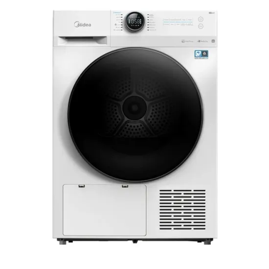 Midea MD200H100BW/W-HR hőszivattyús szárítógép, Wifi, 10 kg, 59.5x67.5x84.5 cm