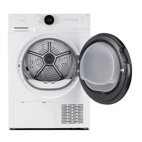 Midea MD200H100BW/W-HR hőszivattyús szárítógép, Wifi, 10 kg, 59.5x67.5x84.5 cm